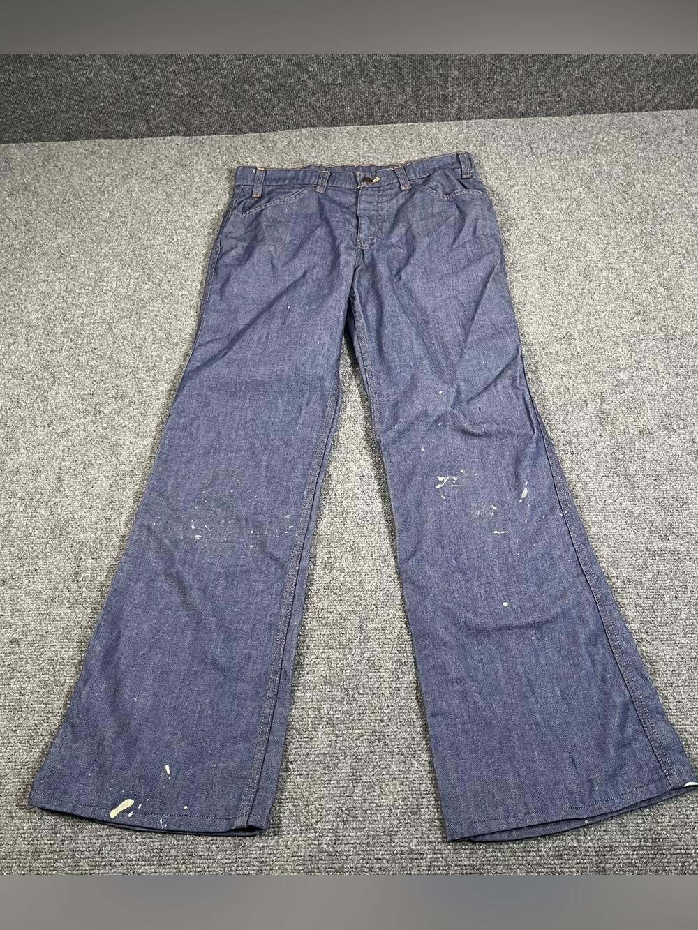 Vintage Levis Orange Tab Bell Bottoms 30X30 80s Flare Boho Hippie 1980 Painted